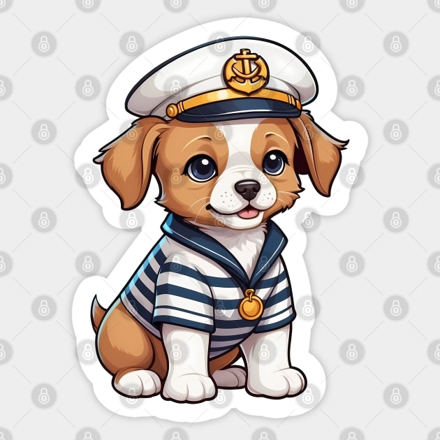 Cute Sailor Puppy Sticker by Leon Star Shop